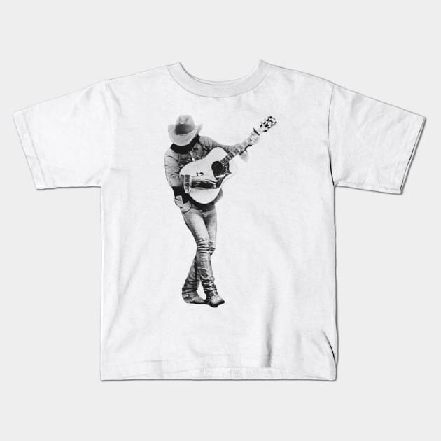 Dwight Yoakam Retro Kids T-Shirt by LEMESGAKPROVE